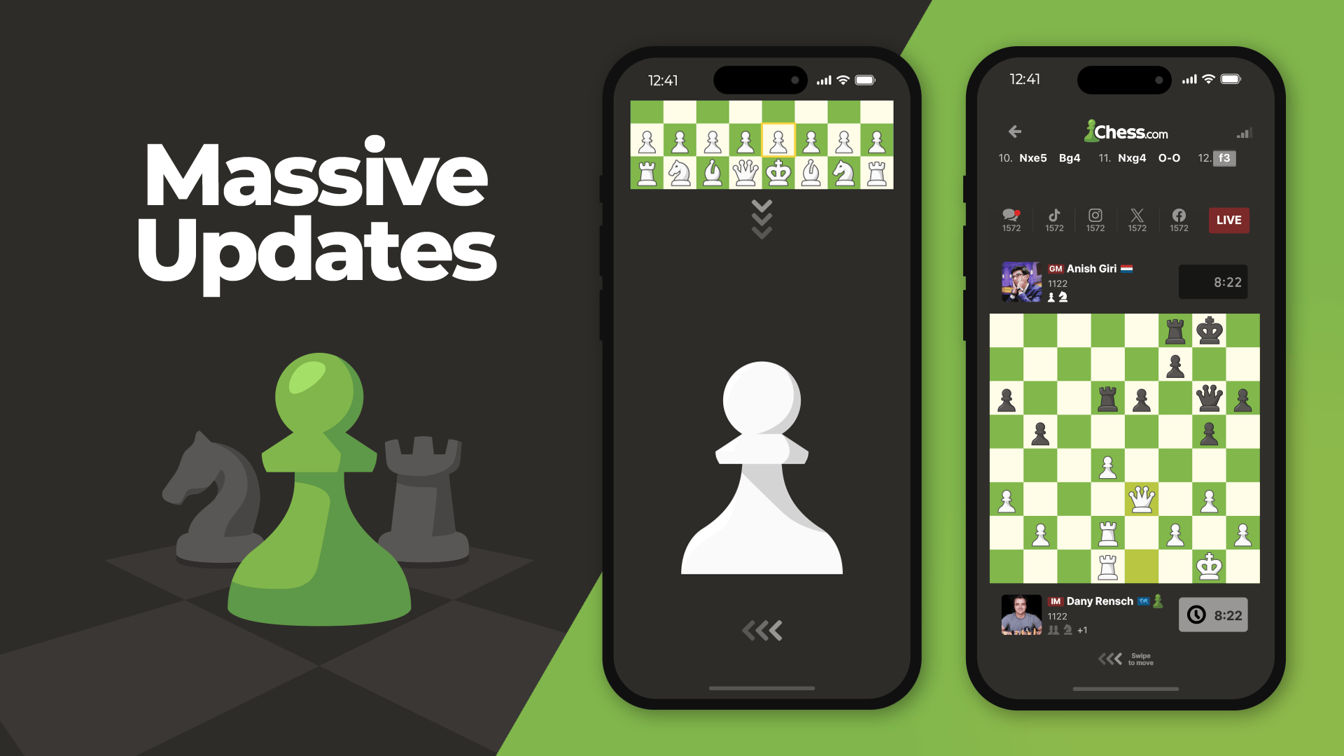 Chess.com 宣布对网站进行大规模更改：游戏玩法、界面等等！